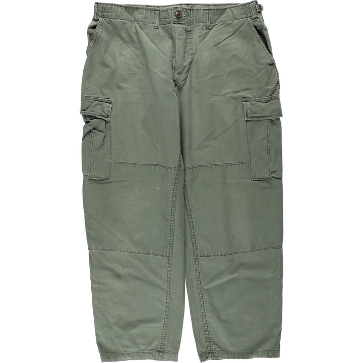 Civilian-made military cargo pants, made in the USA, large - regular size, equivalent to men's W38. cotton Khaki type Vintage Second Hand