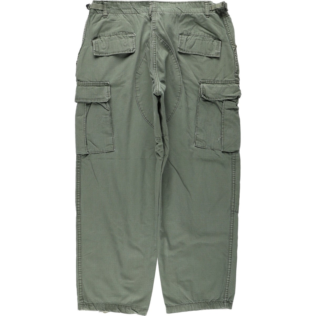 Civilian-made military cargo pants, made in the USA, large - regular size, equivalent to men's W38. cotton Khaki type Vintage Second Hand