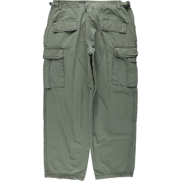 Civilian-made military cargo pants, made in the USA, large - regular size, equivalent to men's W38. cotton Khaki type Vintage Second Hand
