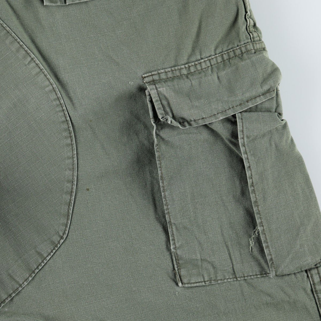 Civilian-made military cargo pants, made in the USA, large - regular size, equivalent to men's W38. cotton Khaki type Vintage Second Hand