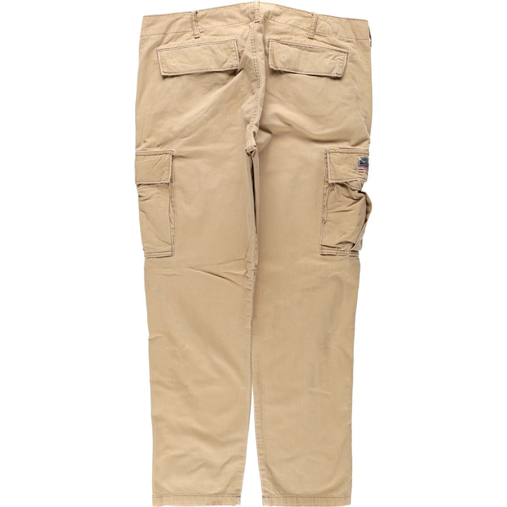 Ralph Lauren DENIM AND SUPPLY military cargo pants, men's size W39 (approx.) cotton Khaki type beige Vintage Second Hand