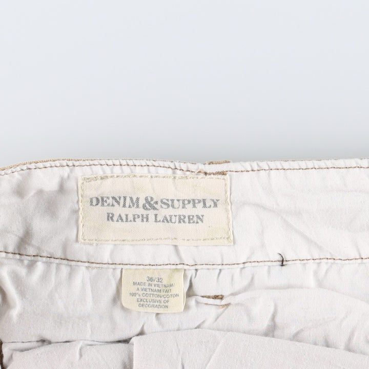 Ralph Lauren DENIM AND SUPPLY military cargo pants, men's size W39 (approx.) cotton Khaki type beige Vintage Second Hand