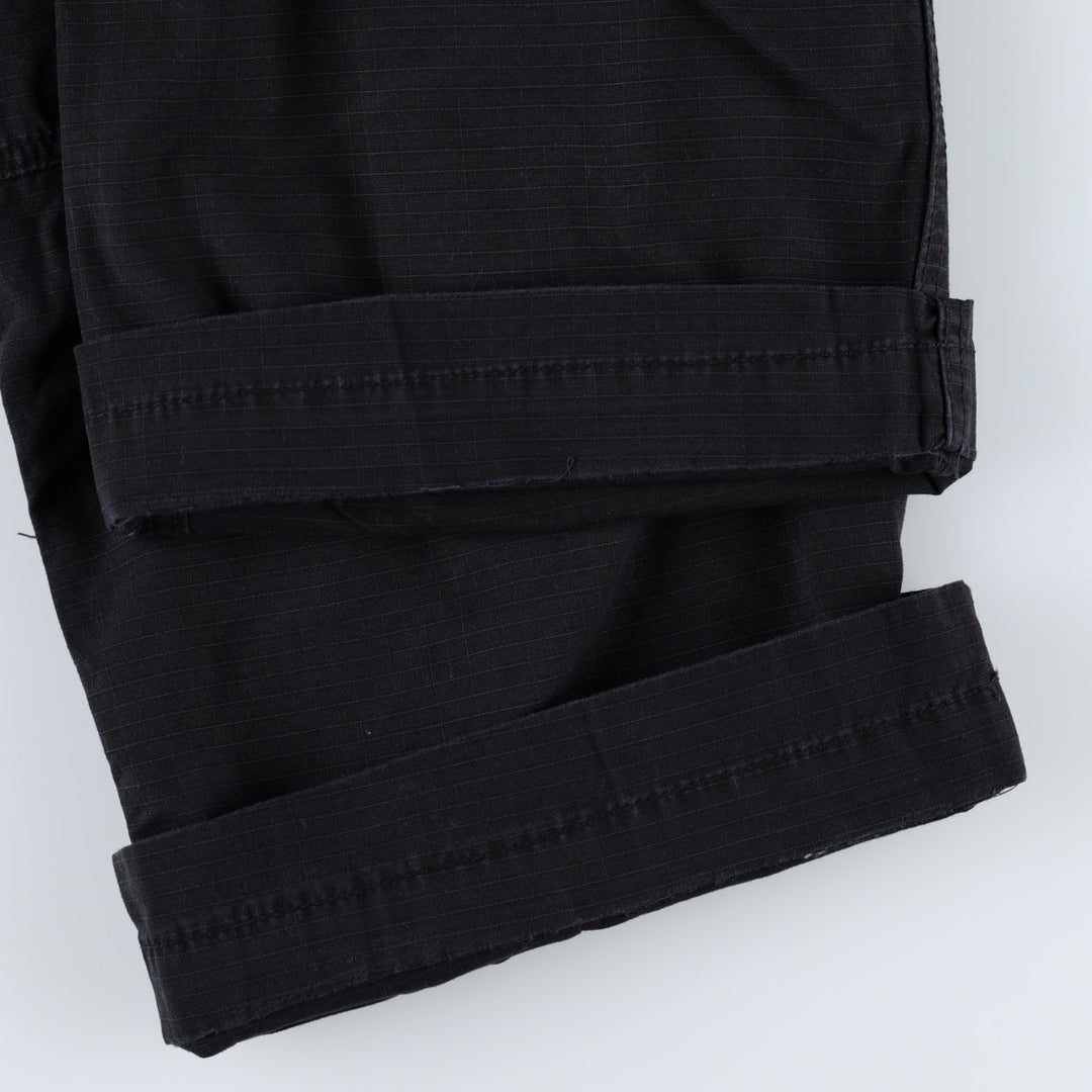 Ralph Lauren POLO JEANS COMPANY Side Adjuster Ripstop Military Cargo Pants Men's W34 (approx.) cotton black type Vintage Second Hand