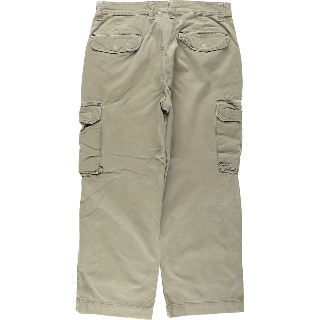Ralph Lauren POLO JEANS COMPANY Military Cargo Pants, Men's W35 (approx.) cotton Khaki type beige Vintage Second Hand