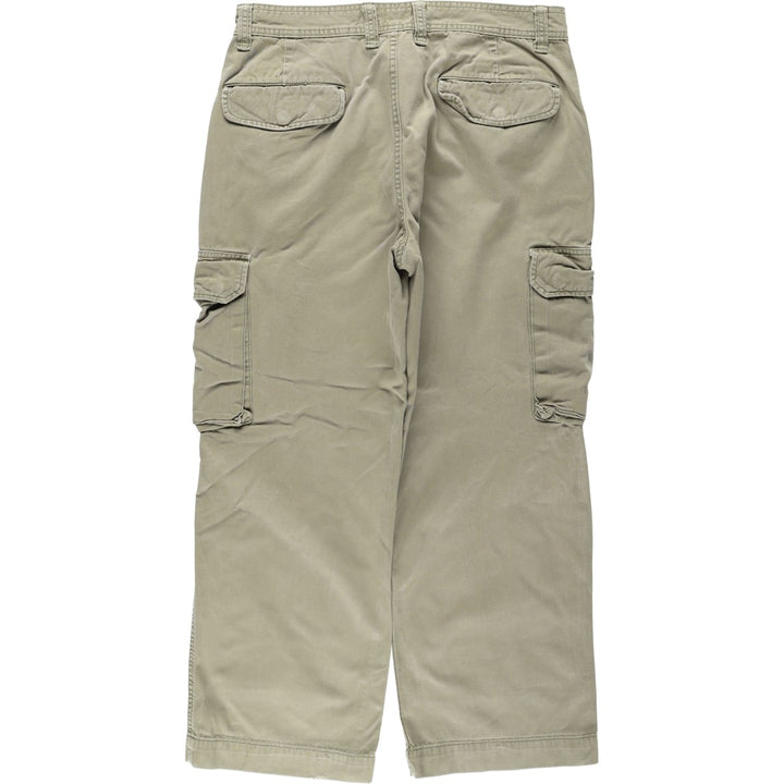 Ralph Lauren POLO JEANS COMPANY Military Cargo Pants, Men's W35 (approx.) cotton Khaki type beige Vintage Second Hand