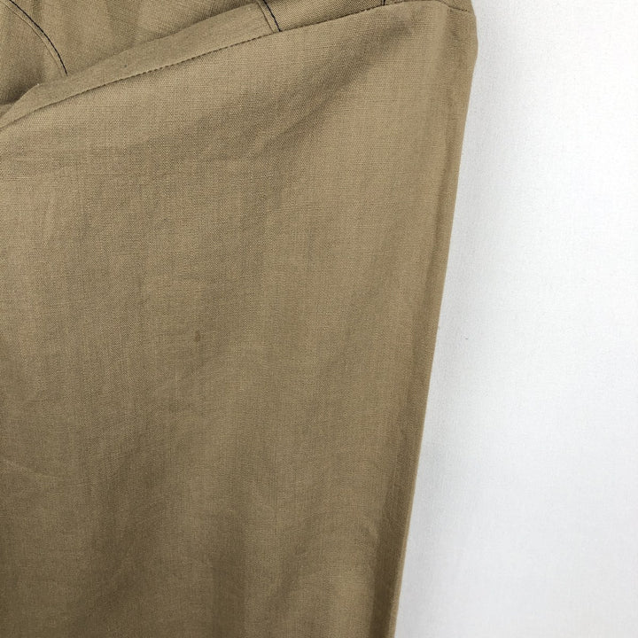 Rockmount Ranch Wear Long-Sleeve Western Shirt, Made in USA, Men's Size M (Equivalent), Vintage polyester Khaki type brown Vintage Second Hand
