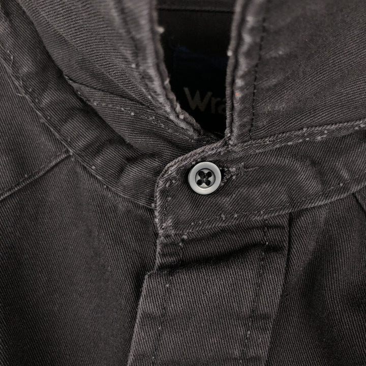 80s-90'S Wrangler Long-Sleeve Western Shirt, Men's XXL (approx.), Vintage cotton black type Vintage Second Hand