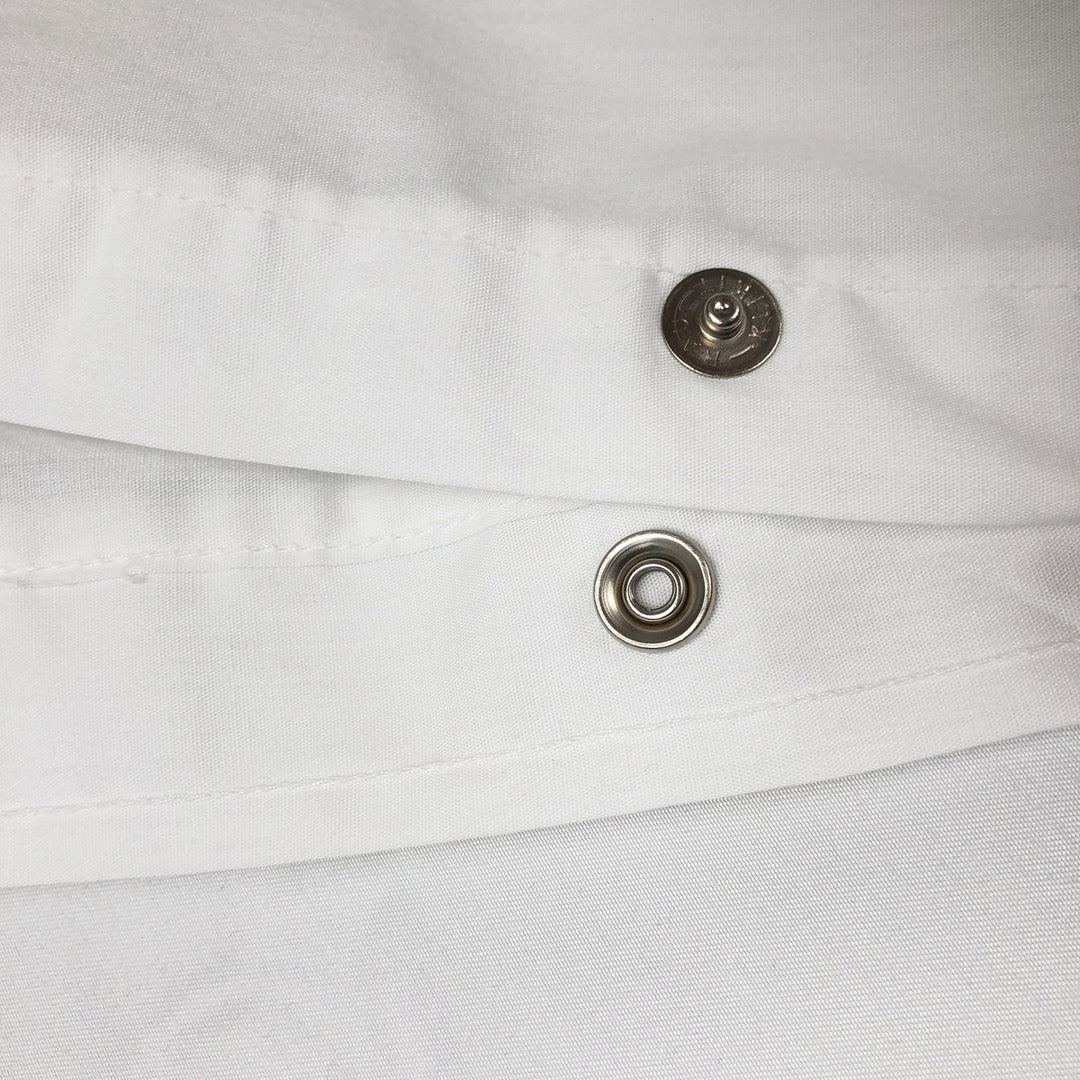 1970'S Wrangler Long-Sleeve Western Shirt, Made in USA, Men's Size L (Equivalent), Vintage polyester white type Vintage Second Hand