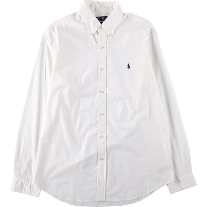 Ralph Lauren Classic Fit Long Sleeve Button Down Shirt, Men's Size L cotton white type Vintage Second Hand