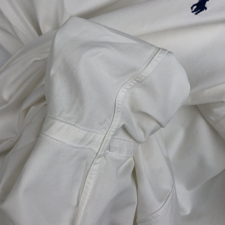 Ralph Lauren Classic Fit Long Sleeve Button Down Shirt, Men's Size L cotton white type Vintage Second Hand