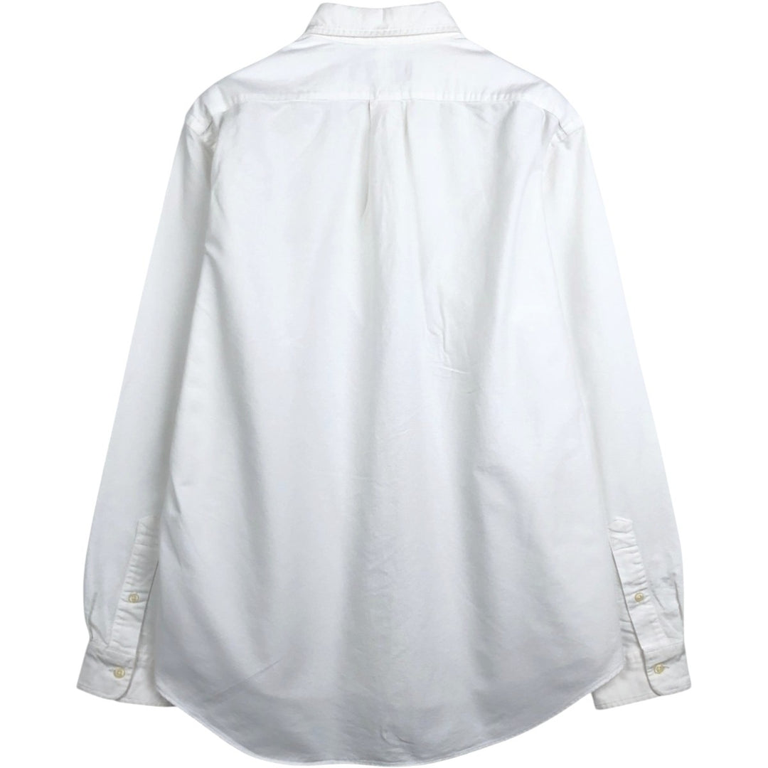 Ralph Lauren Classic Fit Long Sleeve Button Down Shirt, Men's Size L cotton white type Vintage Second Hand