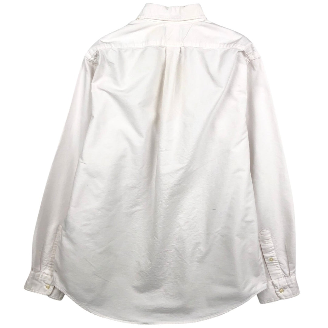 Ralph Lauren Classic Fit Long Sleeve Button Down Shirt, Men's Size L cotton white type Vintage Second Hand