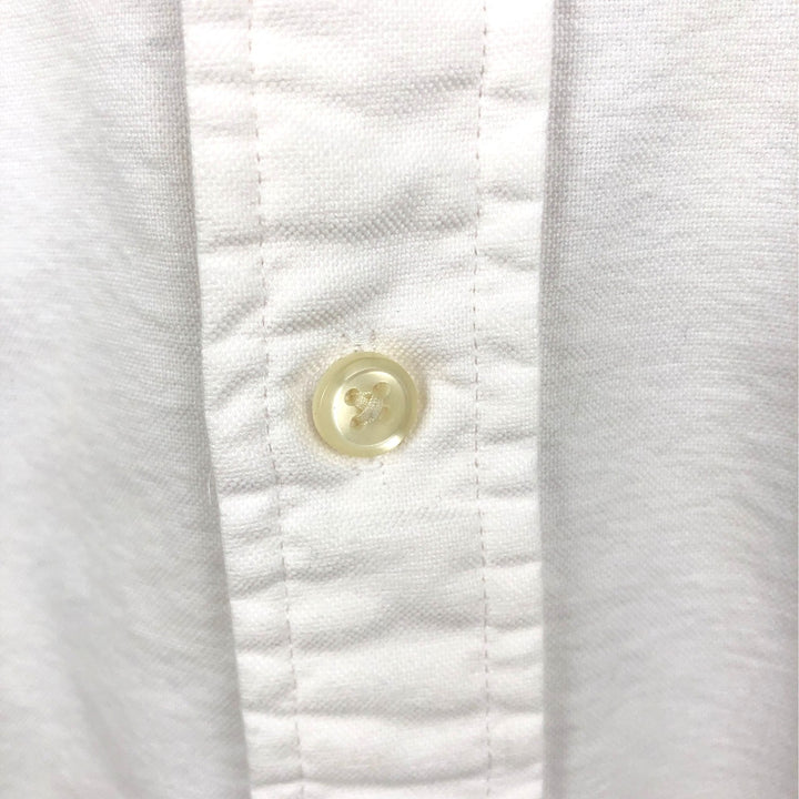 Ralph Lauren Classic Fit Long Sleeve Button Down Shirt, Men's Size L cotton white type Vintage Second Hand
