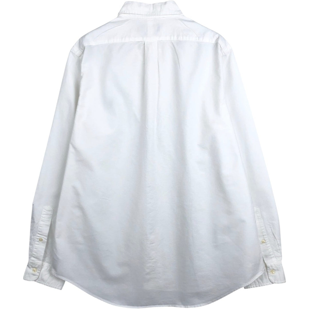 Ralph Lauren Classic Fit Long Sleeve Button Down Shirt, Men's Size L cotton white type Vintage Second Hand