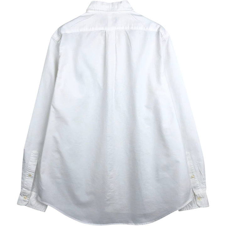 Ralph Lauren Classic Fit Long Sleeve Button Down Shirt, Men's Size L cotton white type Vintage Second Hand