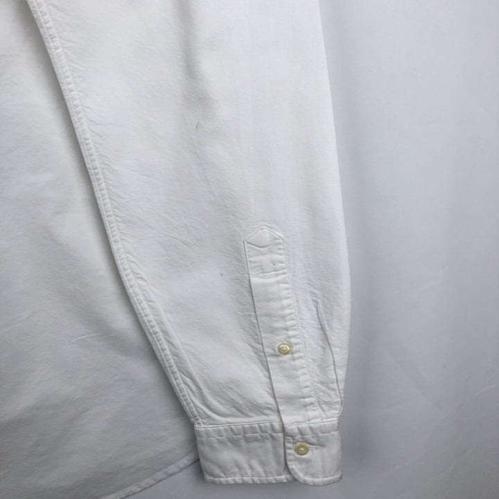 Ralph Lauren Classic Fit Long Sleeve Button Down Shirt, Men's Size L cotton white type Vintage Second Hand
