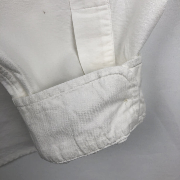 Ralph Lauren Classic Fit Long Sleeve Button Down Shirt, Men's Size L cotton white type Vintage Second Hand