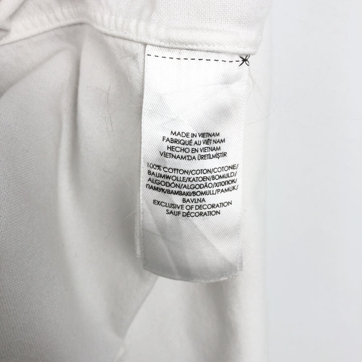 Ralph Lauren Classic Fit Long Sleeve Button Down Shirt, Men's Size L cotton white type Vintage Second Hand