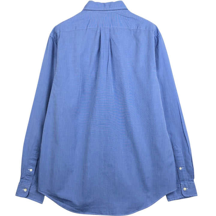 Ralph Lauren long sleeve button down shirt, men's size L cotton Blue type light blue Vintage Second Hand