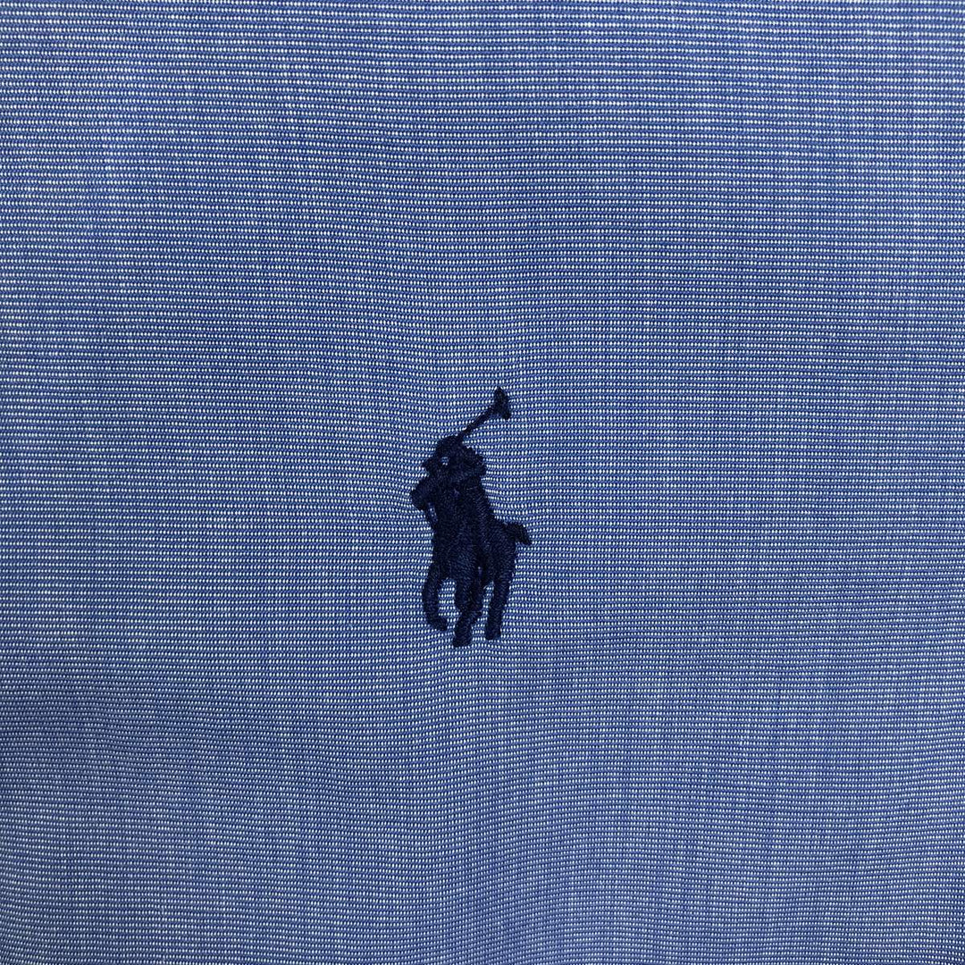 Ralph Lauren long sleeve button down shirt, men's size L cotton Blue type light blue Vintage Second Hand