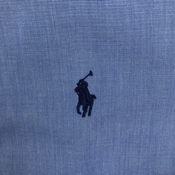 Ralph Lauren long sleeve button down shirt, men's size L cotton Blue type light blue Vintage Second Hand