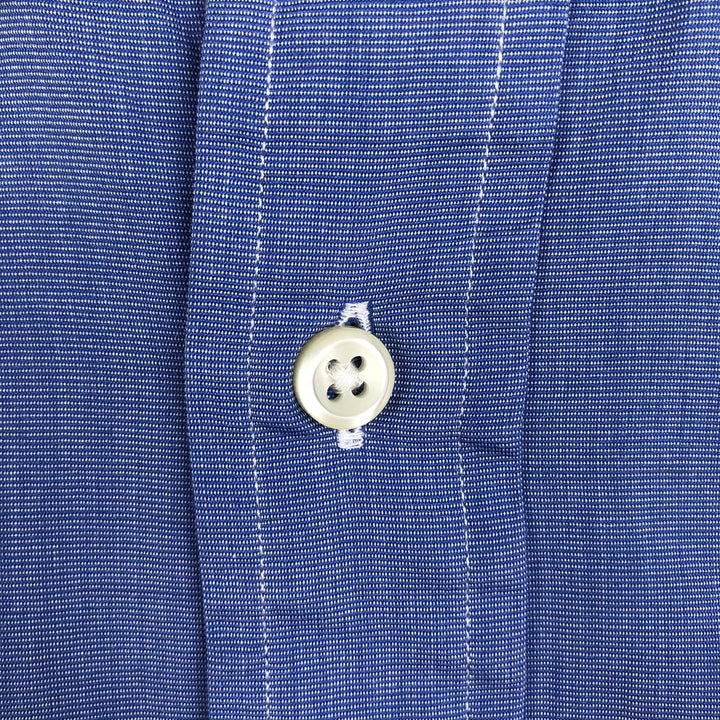 Ralph Lauren long sleeve button down shirt, men's size L cotton Blue type light blue Vintage Second Hand