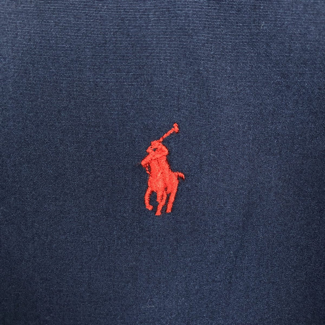 Ralph Lauren Classic Fit Long Sleeve Button Down Shirt Men's XL cotton navy blue type Vintage Second Hand