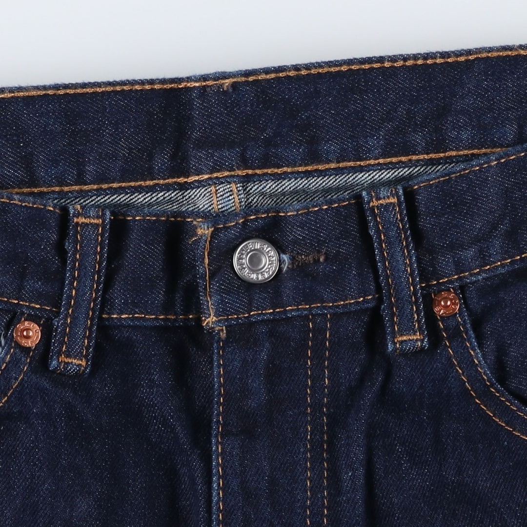 Dark navy Levi's 550 tapered denim pants, men's size W35 cotton navy blue type Vintage Second Hand