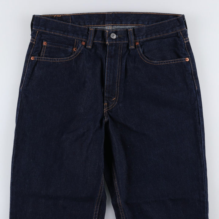 Dark navy Levi's 550 tapered denim pants, men's size W35 cotton navy blue type Vintage Second Hand