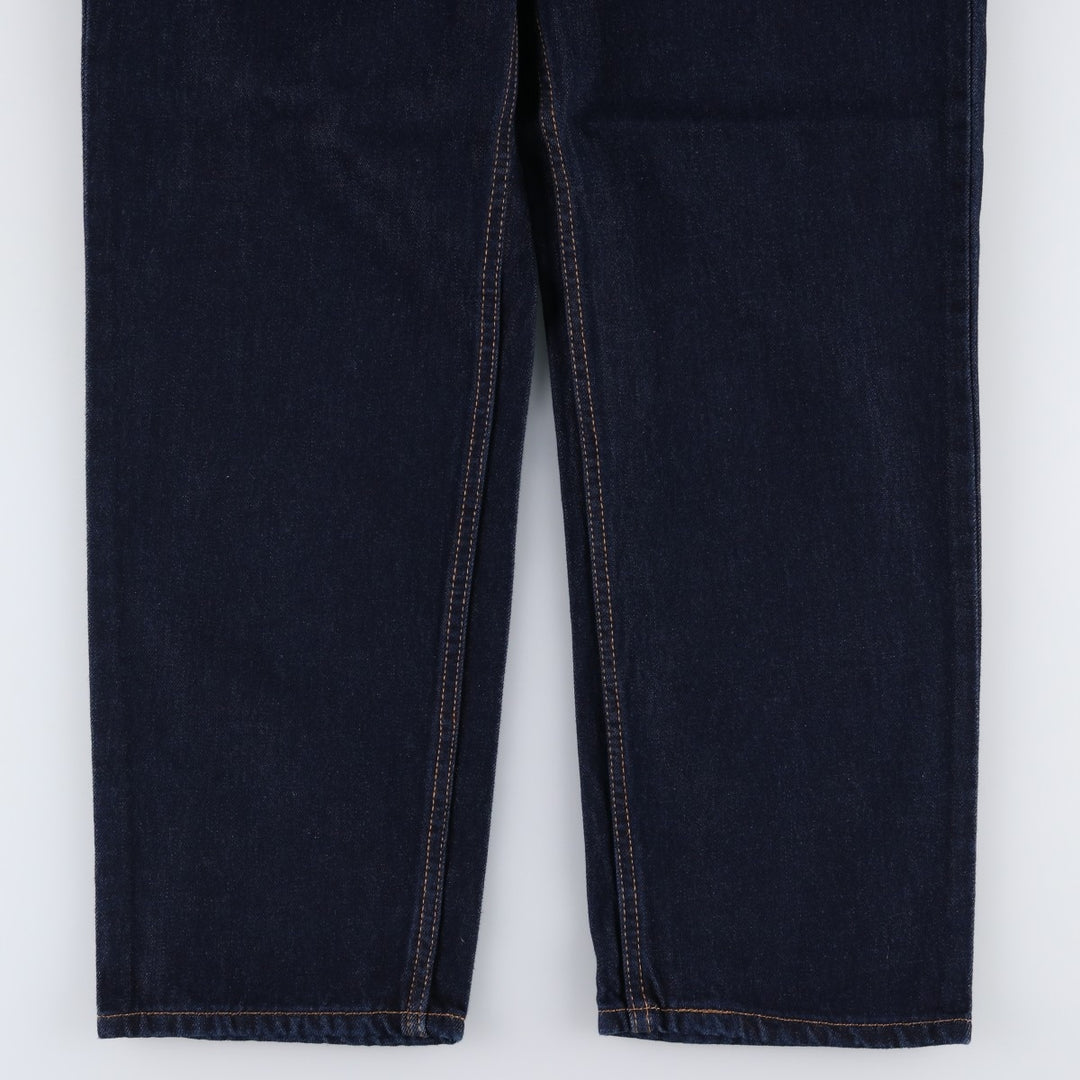 Dark navy Levi's 550 tapered denim pants, men's size W35 cotton navy blue type Vintage Second Hand