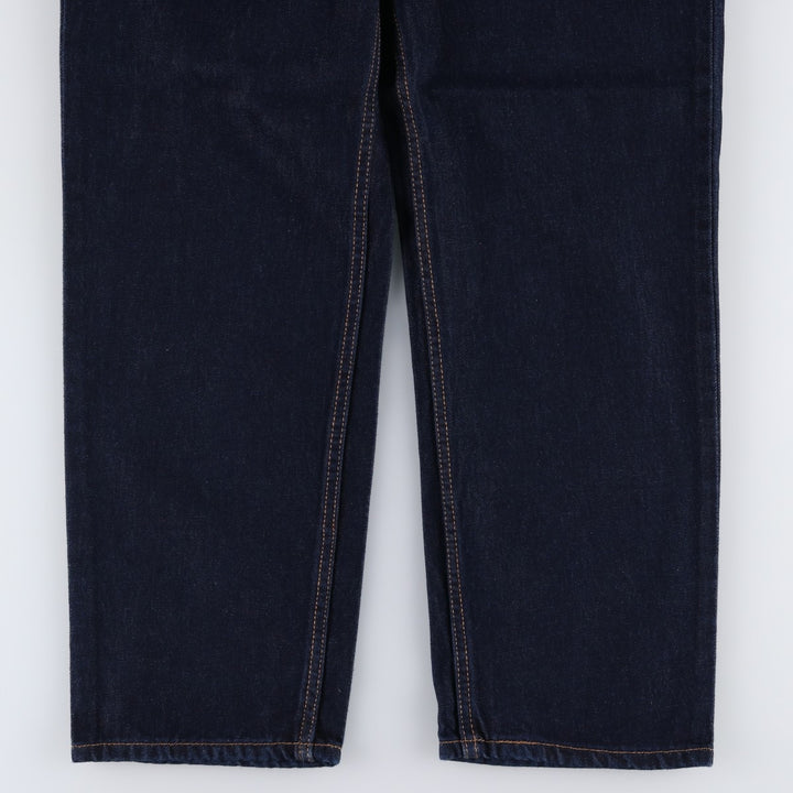 Dark navy Levi's 550 tapered denim pants, men's size W35 cotton navy blue type Vintage Second Hand