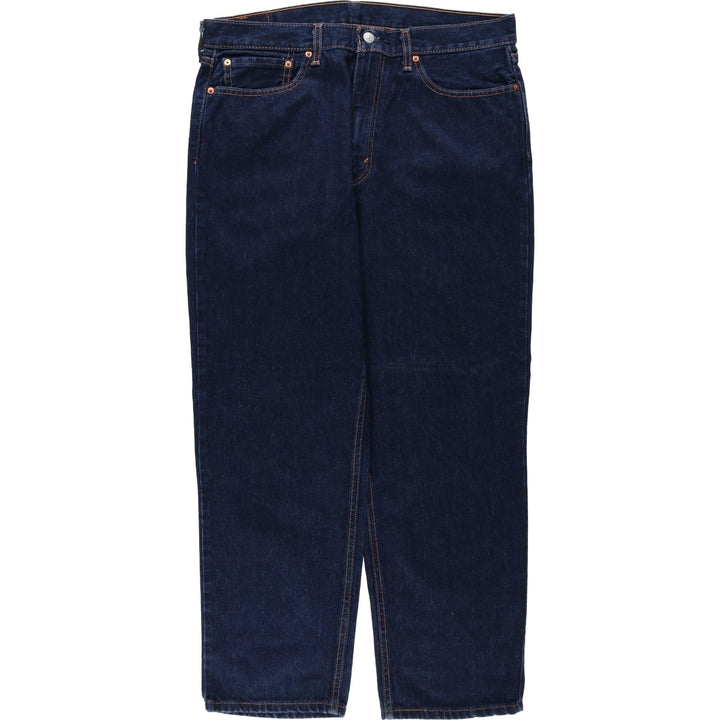 Dark navy Levi's 550 tapered denim pants, men's size W37 cotton navy blue type Vintage Second Hand