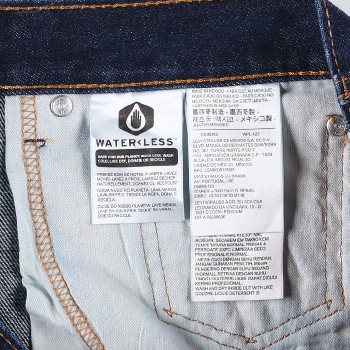 Dark navy Levi's 550 tapered denim pants, men's size W37 cotton navy blue type Vintage Second Hand
