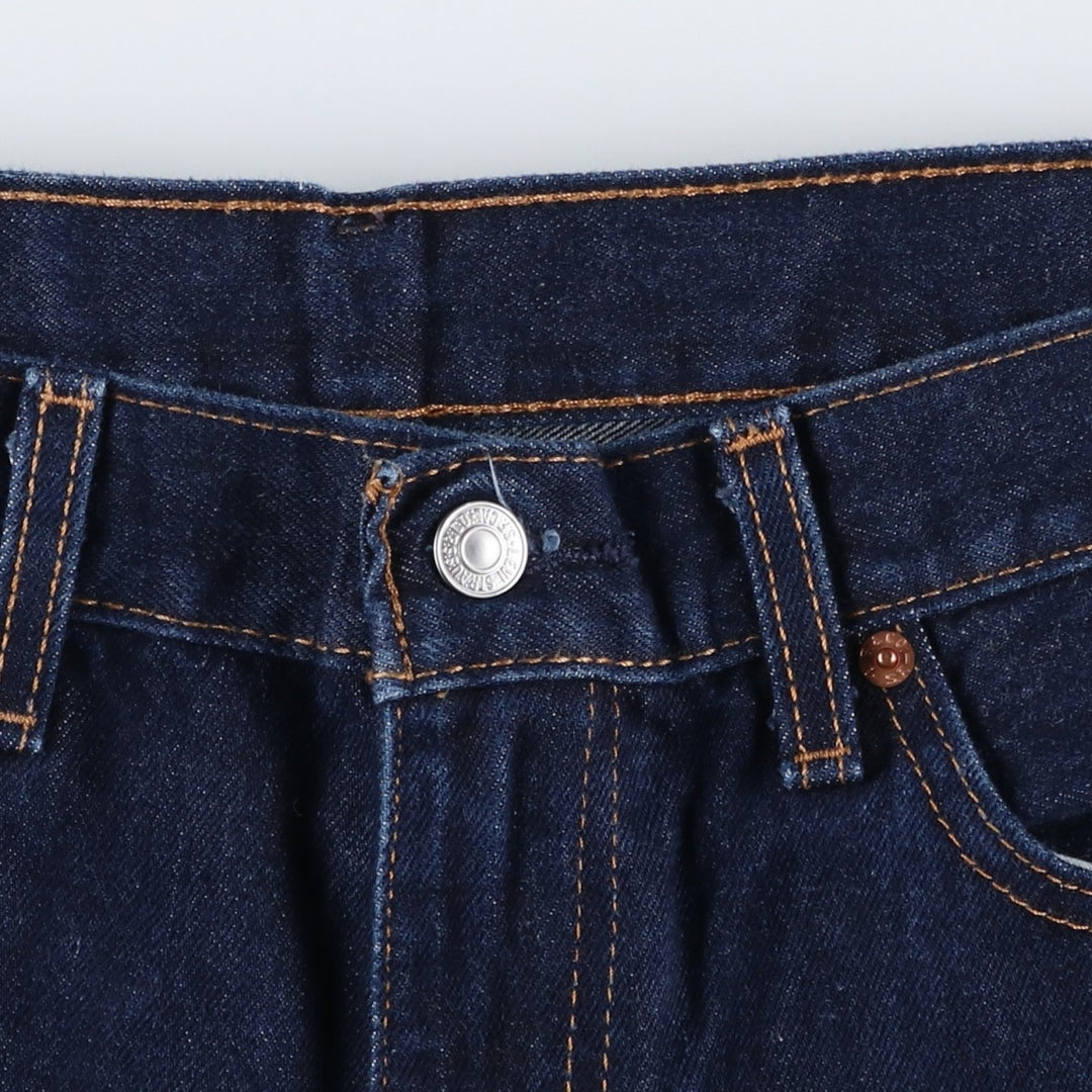 Dark navy Levi's 550 tapered denim pants, men's size W37 cotton navy blue type Vintage Second Hand
