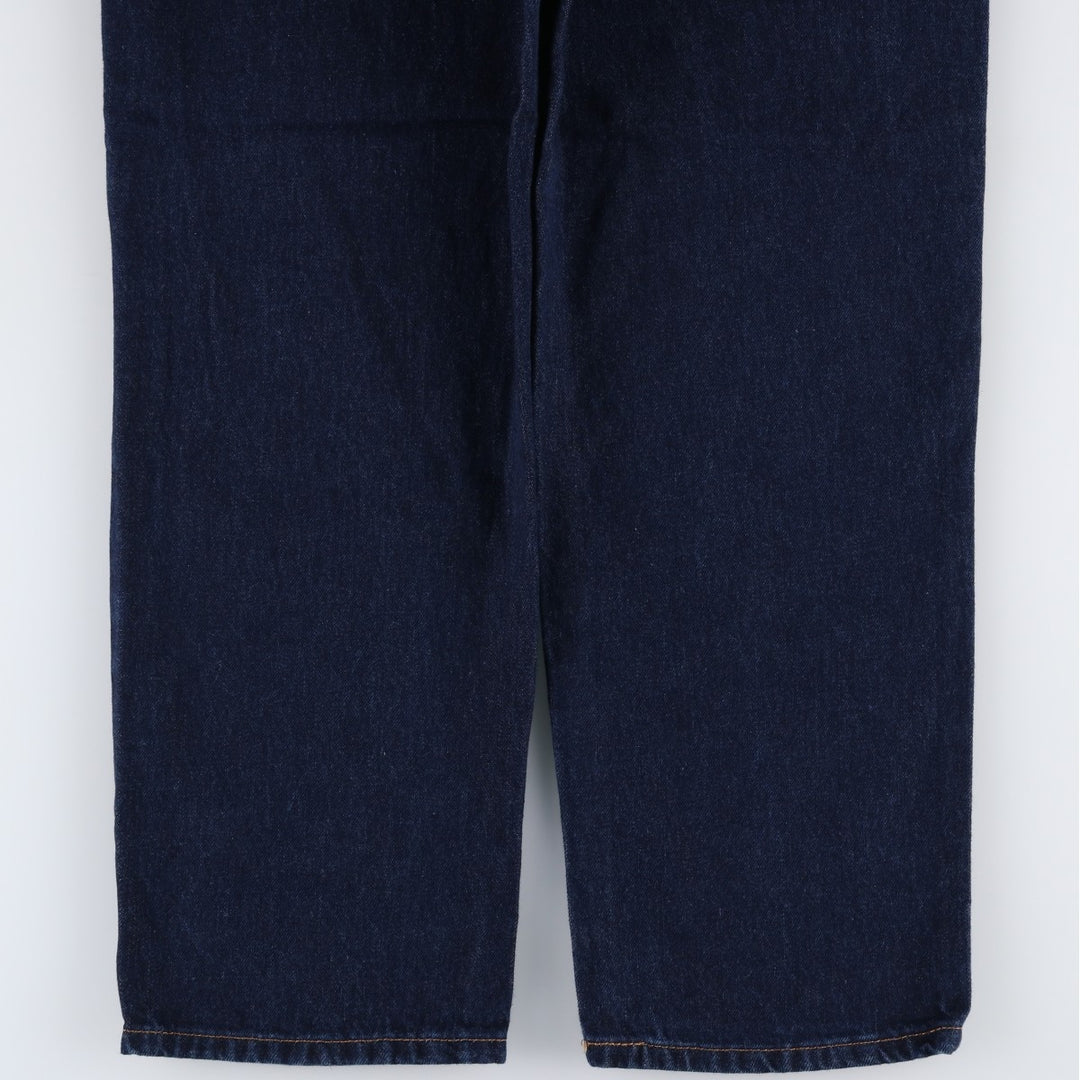 Dark navy Levi's 550 tapered denim pants, men's size W37 cotton navy blue type Vintage Second Hand