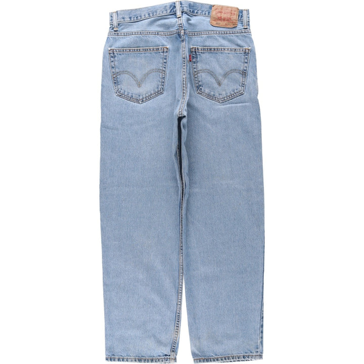 Levi's 550 Relaxed Fit Tapered Denim Pants for Men, W33 unclear blue type Vintage Second Hand
