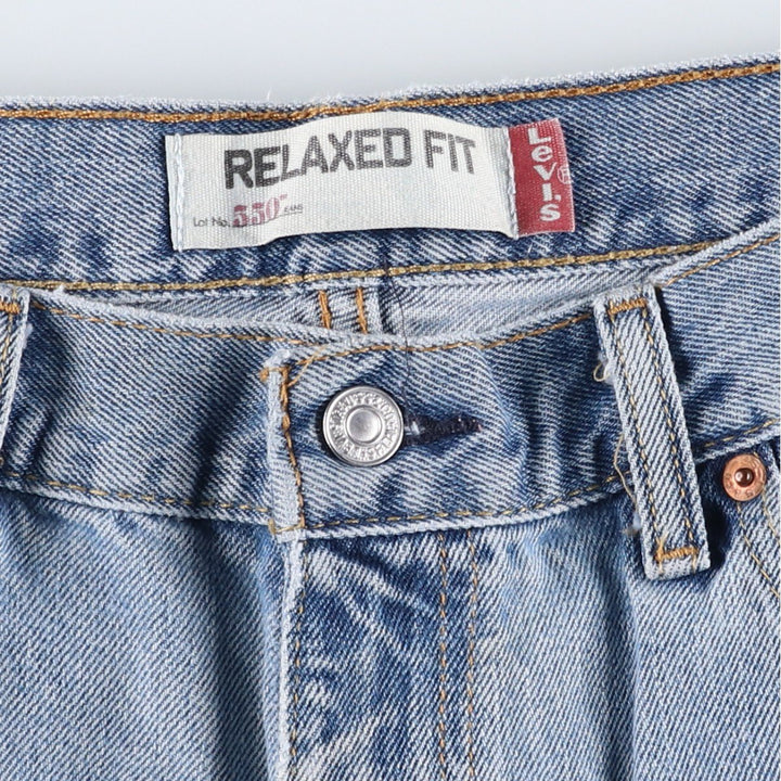 Levi's 550 Relaxed Fit Tapered Denim Pants for Men, W33 unclear blue type Vintage Second Hand