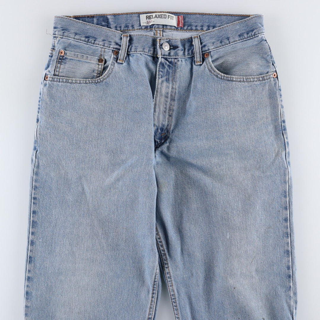 Levi's 550 Relaxed Fit Tapered Denim Pants for Men, W33 unclear blue type Vintage Second Hand