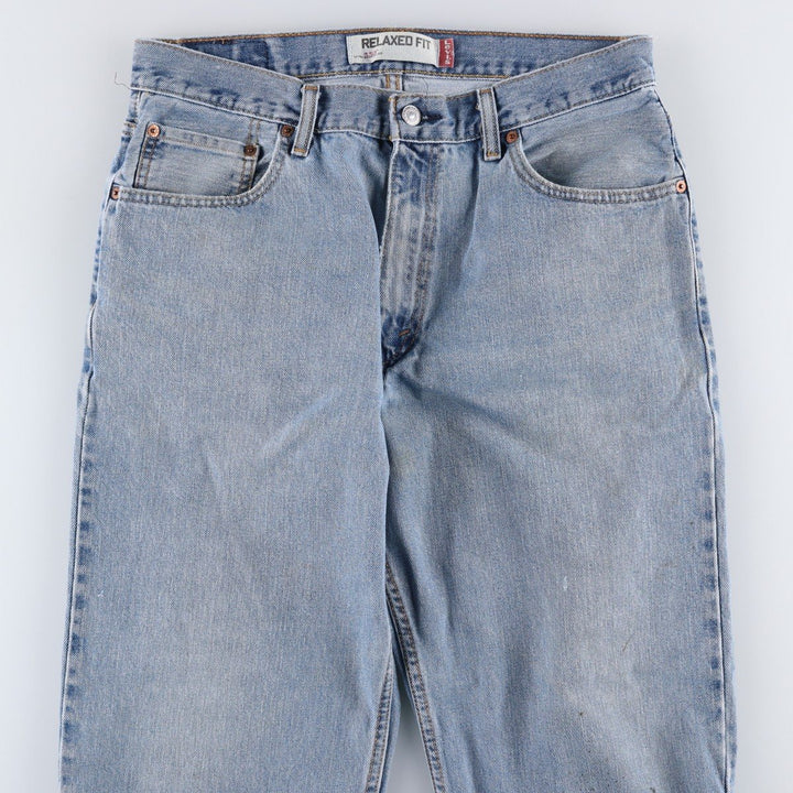Levi's 550 Relaxed Fit Tapered Denim Pants for Men, W33 unclear blue type Vintage Second Hand