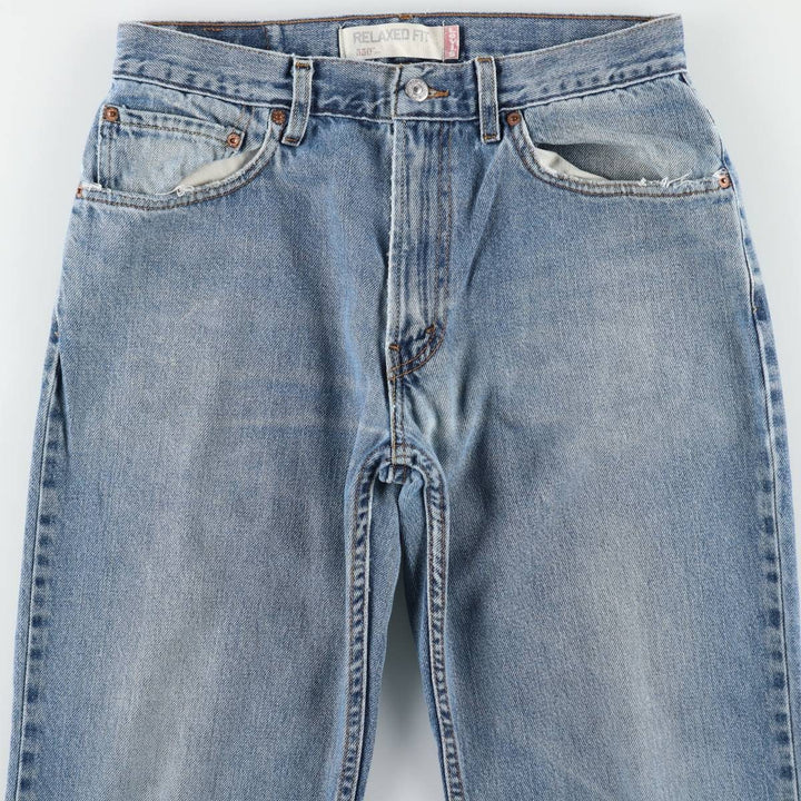 Levi's 550 Relaxed Fit Tapered Denim Pants for Men, W31 equivalent cotton blue type Vintage Second Hand