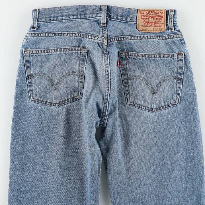 Levi's 550 Relaxed Fit Tapered Denim Pants for Men, W31 equivalent cotton blue type Vintage Second Hand