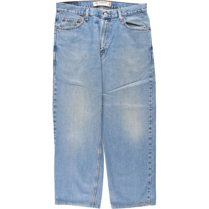 Levi's 550 Relaxed Fit Tapered Denim Pants for Men, W34 equivalent cotton blue type Vintage Second Hand