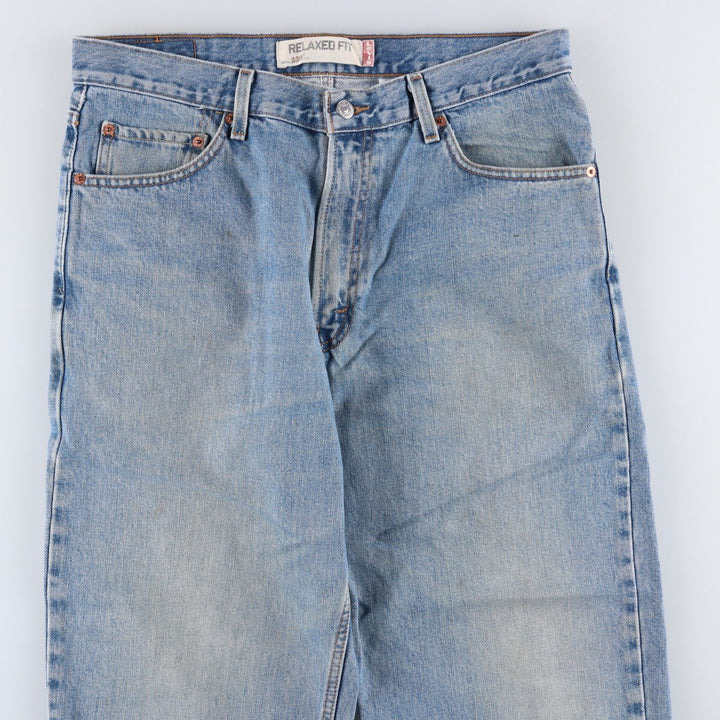 Levi's 550 Relaxed Fit Tapered Denim Pants for Men, W34 equivalent cotton blue type Vintage Second Hand