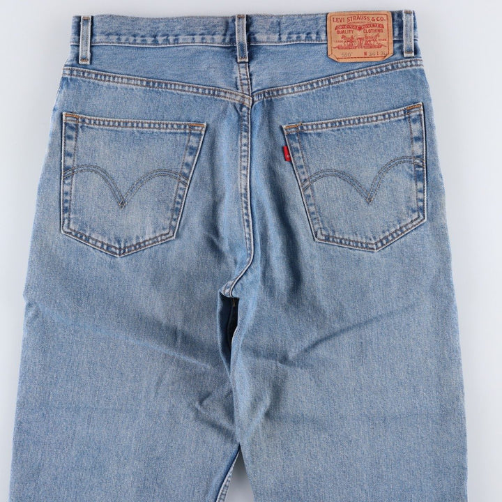 Levi's 550 Relaxed Fit Tapered Denim Pants for Men, W34 equivalent cotton blue type Vintage Second Hand