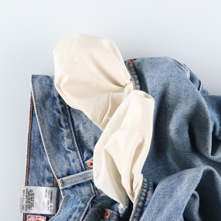 Levi's 550 Relaxed Fit Tapered Denim Pants for Men, W34 equivalent cotton blue type Vintage Second Hand