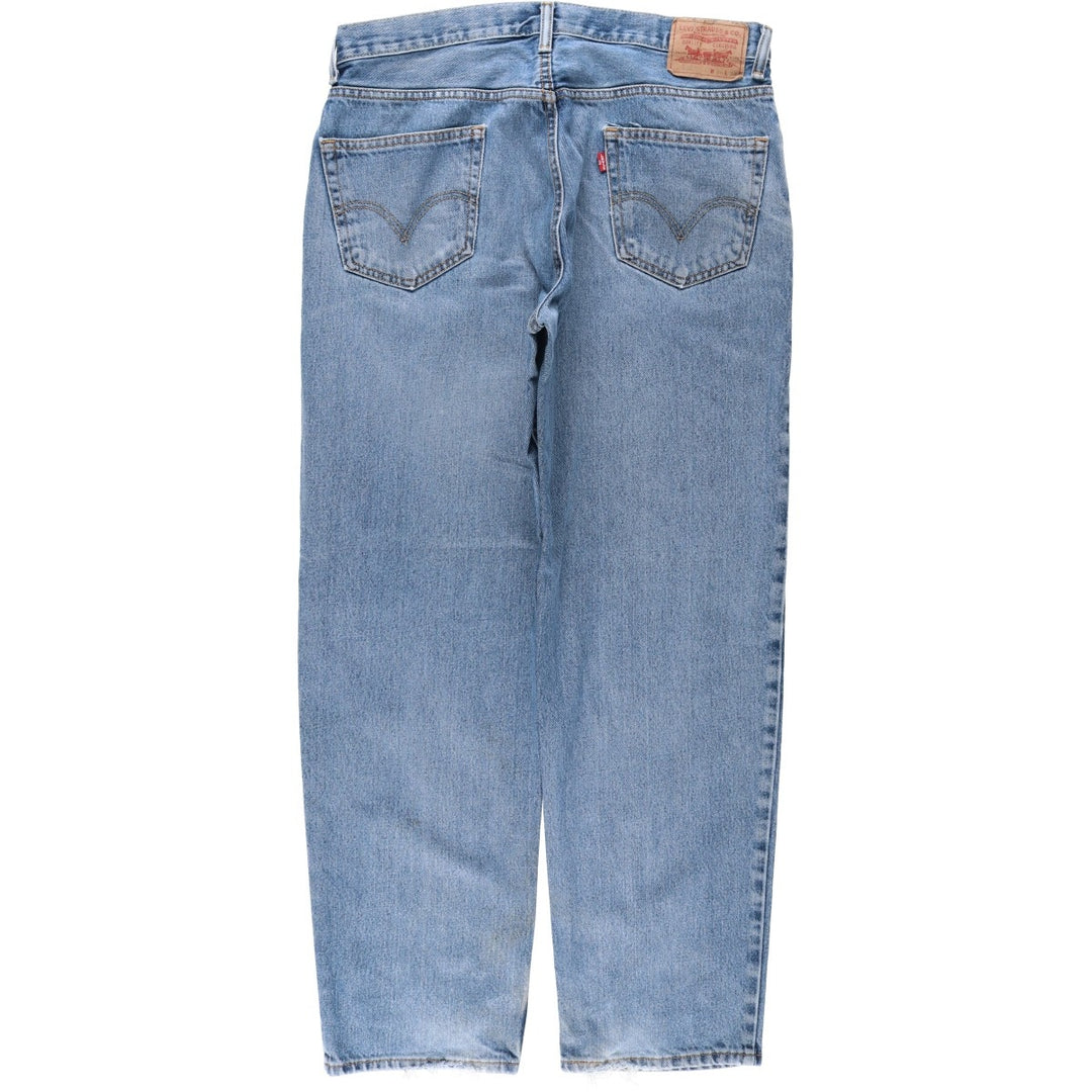 Levi's 550 Relaxed Fit Tapered Denim Pants for Men, W36 unclear blue type Vintage Second Hand