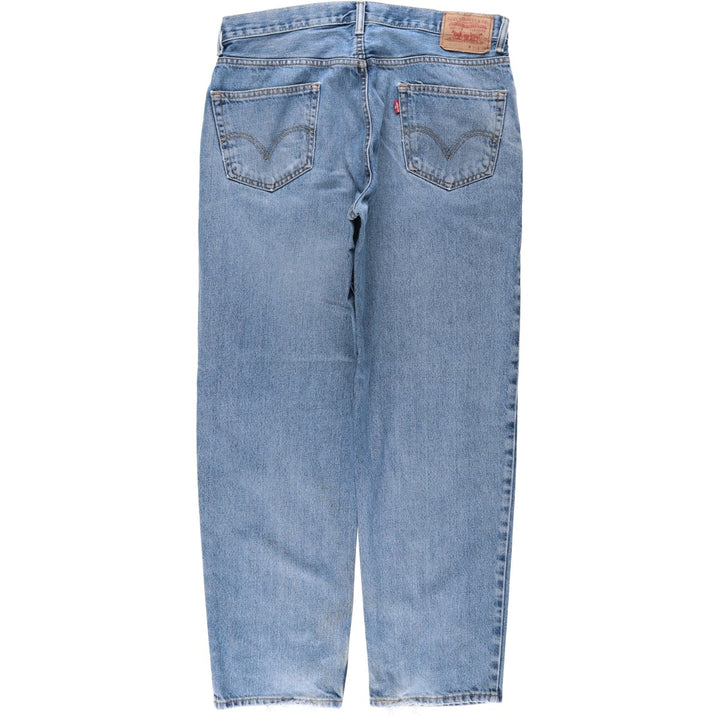 Levi's 550 Relaxed Fit Tapered Denim Pants for Men, W36 unclear blue type Vintage Second Hand