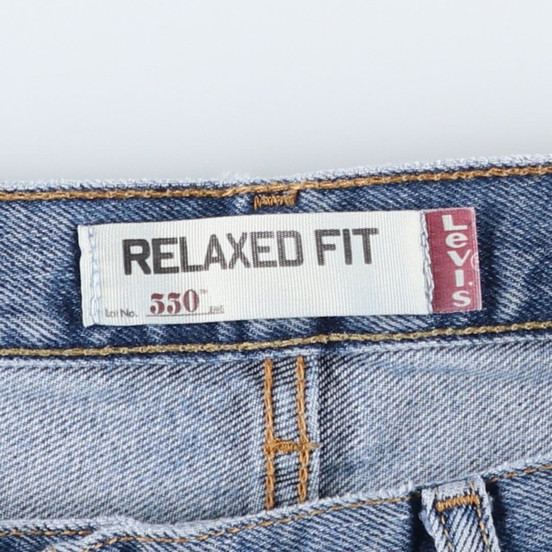 Levi's 550 Relaxed Fit Tapered Denim Pants for Men, W36 unclear blue type Vintage Second Hand