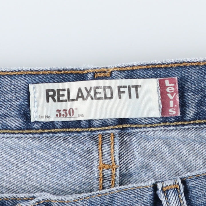 Levi's 550 Relaxed Fit Tapered Denim Pants for Men, W36 unclear blue type Vintage Second Hand
