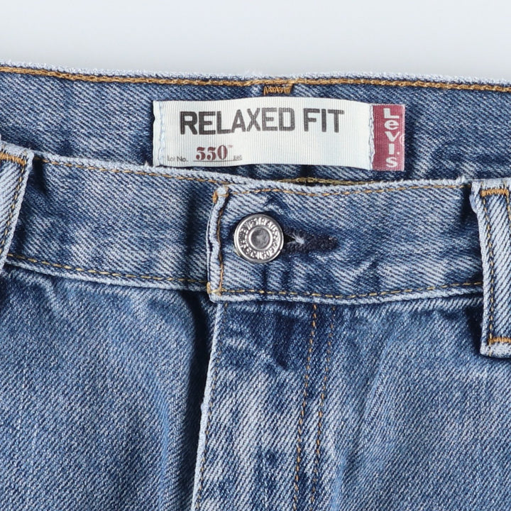 Levi's 550 Relaxed Fit Tapered Denim Pants for Men, W36 unclear blue type Vintage Second Hand